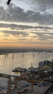 Charming sunset, Panoramic Nile view& pyramid view - Cairo - 2