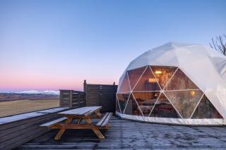 Eyja Mork - Aurora Dome with Private Bathroom and other facilities - 9