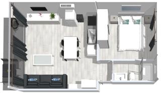 Roses Apartments 1 - vista mar lateral - 1habitacion - Roses - 7