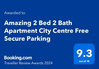 Amazing 2 Bed 2 Bath Apartment City Centre Free Secure Parking - 9