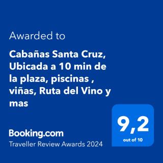 Cabañas Santa Cruz, Ubicada a 10 min de la plaza, Piscina , Viñas, Ruta del Vino y mas - 9