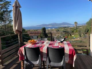 Corsicadream Arone superbe appartement dans villa, vue panoramique mer, piscine, proche Porticcio - Pietrosella - 0