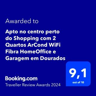 Apto no centro perto do Shopping com 2 Quartos de Casal ArCond WiFi Fibra HomeOffice e Garagem em Dourados - Dourados - 9