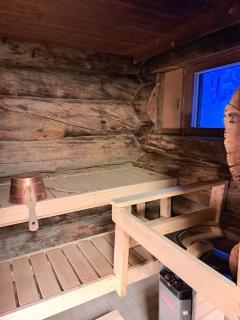 Tunnelmallinen kelohonkamökki (paritalon puolikas) Rukalla - Kuusamo - 5