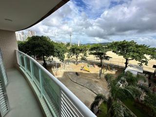 Ap Pé na Areia Vista Parcial Mar - Santos - 0