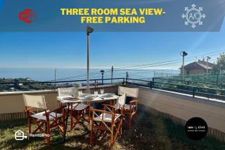 3-room apartment with sea view, A/C & Free Parking - Ranzi - 0