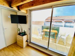 ''Ophélia 133'' Cosy studio climatisé avec balcon - Sète - 6