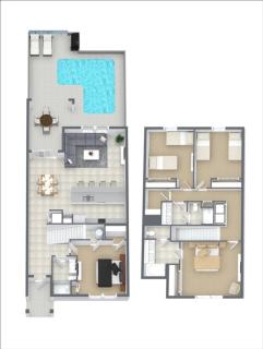 4 Bedrooms 3 Bathrooms Paradise Palms 8962 Cp - 9