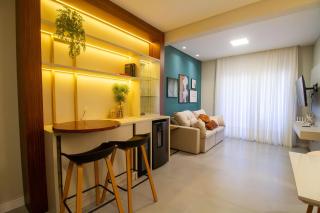 Brisas do Sul 102 - Excelente apartamento 2 quartos com vista mar - Finamente mobiliado e decorado - À poucos metros da praia - (Consultar serviços de roupa de cama e banho) - Bombinhas - 0