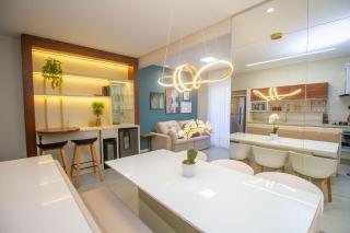 Brisas do Sul 102 - Excelente apartamento 2 quartos com vista mar - Finamente mobiliado e decorado - À poucos metros da praia - (Consultar serviços de roupa de cama e banho) - Bombinhas - 5