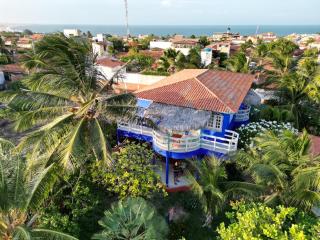 Charming blue house with kitchen parking and garden - Canoa Quebrada - 0