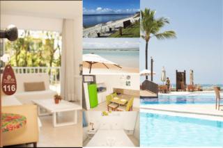 Flat Marupiara equipado, no melhor trecho da praia de Muro Alto, beira-mar com piscina, varanda, restaurante, conveniência, estacionamento e wi-fi, a 10' de carro de Porto de Galinhas - Porto de Galinhas - 8