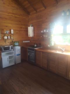 Cabaña de madera en barrio Las Lomas Miramar - 1