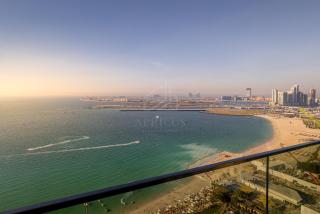 Panoramic sea view from new 2BD in La Vie JBR - Dubai - 1