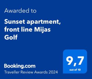 Sunset apartment, front line Mijas Golf - Mijas - 8