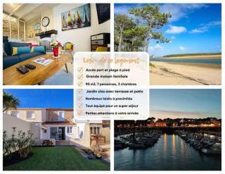 "COCON SAINT HILAIRE" Maison de charme 7 personnes, jardin clos, 5 min plage, port, commerces - Talmont - 9