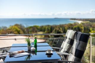 mit Meerblick und Balkon, gratis Nutzung vom AHOI Erlebnisbad und Sauna in Sellin - Meeresblick FeWo 70 - Göhren - 6