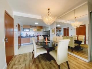 Apartamento De frente ao mar, linda varanda com churrasqueira - 3