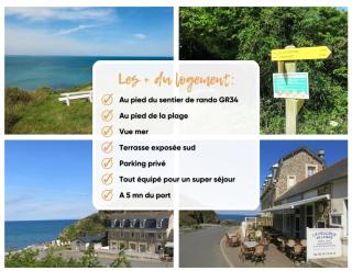 Appart' vue mer- face à la plage et au sentier des douaniers - Planguenoual - 2