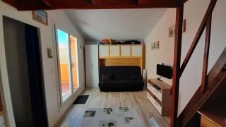 studio climatisé 4 places de 25 m2 avec mezzanine, terrasse - 8