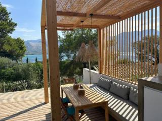 Seaside villa: Private pool, mountain view for 6 - Pogoniá - 9