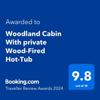 Woodland Cabin With private Wood-Fired Hot-Tub - 9