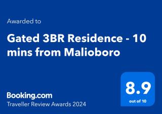 Gated 3BR Residence - 10 mins from Malioboro - Jogjacarta - 9