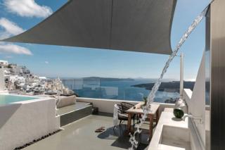 Luxurious Santorini Penthouse Villa 1 Bedroom Magical Caldera Sea Views Outdoor Hot Tub Fira - Fira - 4