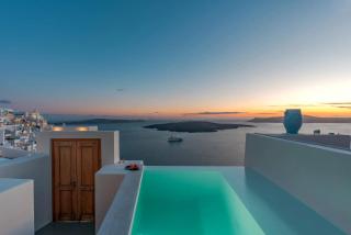Luxury Grand Santorini Villa 3 Bedrooms Unforgettable Caldera Sea Views Outdoor Hot Tub Fira - Fira - 0