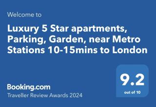 Luxury 5 Star apartments, Parking, Garden, near Metro Stations 10-15mins to London - Londra - 7
