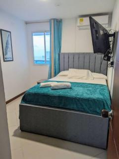 Hermoso apartamento con vista al mar / AC / Hot watter / Gym / Jacuzzy, pool / 1608 - Cartagena das Índias - 9