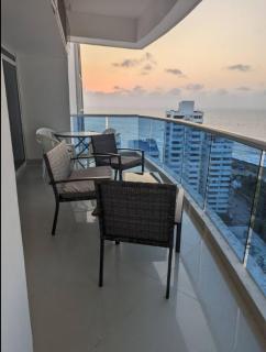 Hermoso apartamento con vista al mar / AC / Hot watter / Gym / Jacuzzy, pool / 1608 - Cartagena das Índias - 3