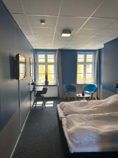 Blue Double Room 6 On Pedestrian Street Saeby - 7