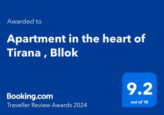 Apartment in the heart of Tirana , Bllok - 6