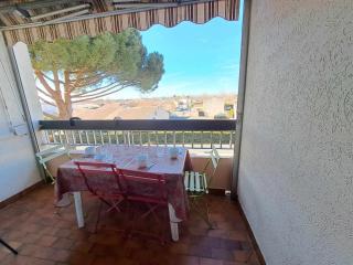 Studio cabine mezzanine cosy avec terrasse, 6 couchages, parking privé - Marseillan - FR-1-326-521 - Le Castellas - 9