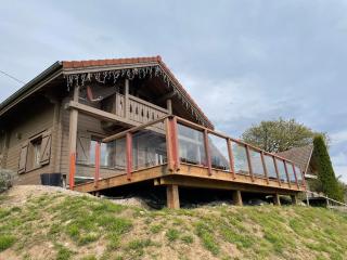 Chalet tout confort avec terrasse et poêle, animaux acceptés - FR-1-589-233 - 1