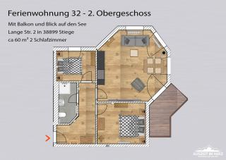 Auszeit-im-Harz Haus 5 Wohnung 32 - Stiege - 6