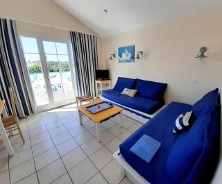 "LES SANTOLINES" Appartement 6 personnes, village vacances, vue golf, accès piscines gratuit - Talmont - 5