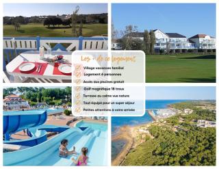 "LES SANTOLINES" Appartement 6 personnes, village vacances, vue golf, accès piscines gratuit - Talmont - 9