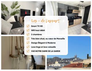 Appartement spacieux - Vue notre dame de la garde - Terrasse - Wifi - Marseille - 4