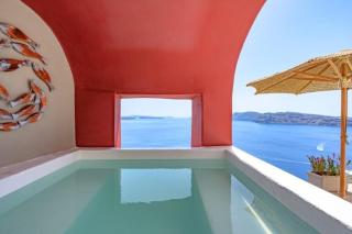 Stunning Santorini Villa 1 Bedroom Villa Indiana Private Heated Plunge - 7