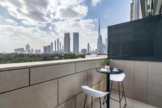 Silkhaus comfy DIFC studio with Burj Khalifa view - 9