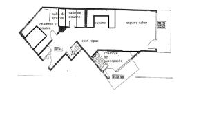 Résidence Hauts De Chaviere - Val Thorens location: bel appartement de 53 m2 traversant, confortable et calme de 53 m2, bien situ MAE-9037 - 8