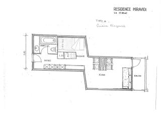 Résidence Miravidi - Beau studio pour 4 personnes, proche des pistes et des commerces, au cœur du village du Charvet à Arc 1800 MAE-1958 - 2
