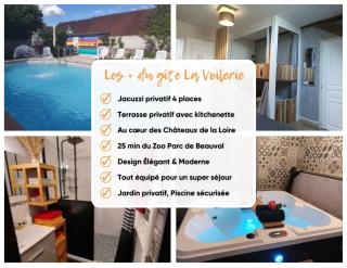 Gîte 4 pers, Jacuzzi privatif & Piscine & Lit cabane - Saint-Georges-sur-Cher - 2