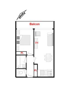 Résidence Les Alpages - Appartement Sud avec vues montagnes, skis aux pieds MAE-2664 - 5