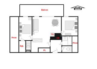 Les Chalets Des Evettes - Appartement de charme au pied des pistes, dans une résidence avec piscine MAE-2864 - Notre-Dame-de-Bellecombe - 3