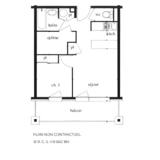 Résidence Argentiere - Appartement 2 pièces pour 4/6 personnes MAE-3864 - Les Menuires - 3