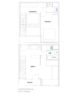 Résidence Jetay - Appartement avec mezzanine pour 7 personnes aux Ménuires MAE-4454 - Les Menuires - 1