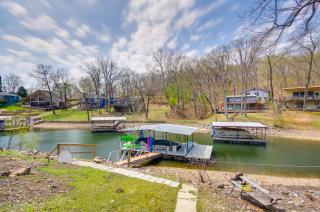 Dock and Furnished Deck Lakefront Gravois Mills Gem - 9